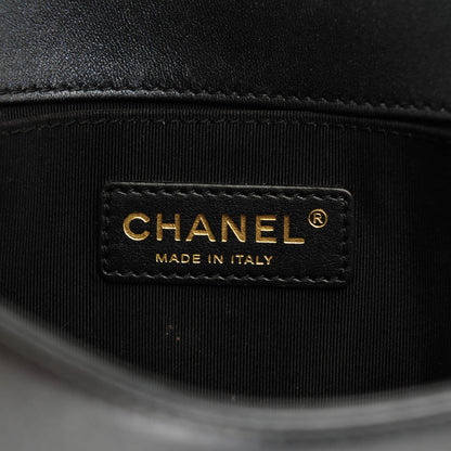 Chanel Lambskin Quilted Small Boy Flap Pearly Black 6 of 7