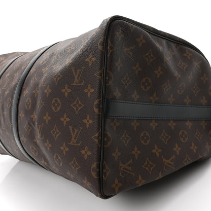 Louis Vuitton Monogram Macassar Keepall Bandouliere 55 7 of 8