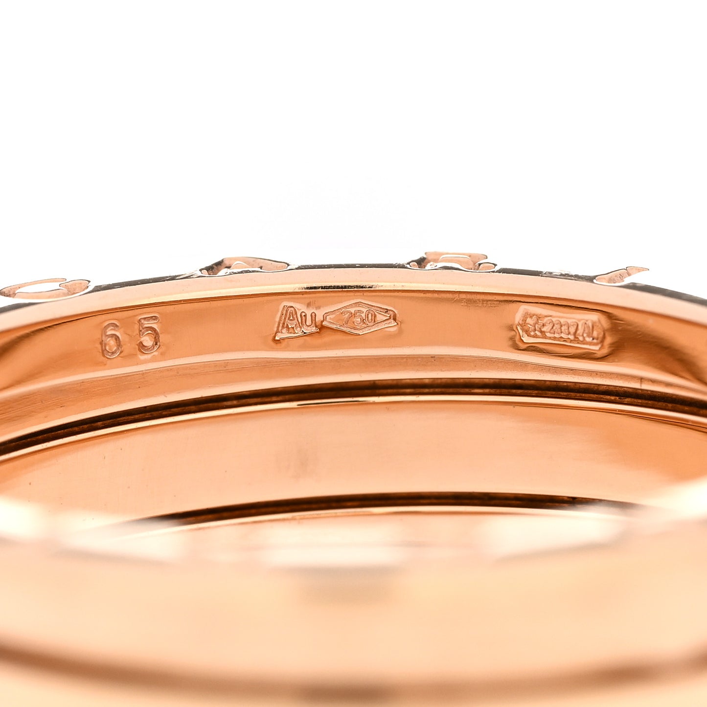 18K Rose Gold B.Zero1 Three-Band Ring 65 11