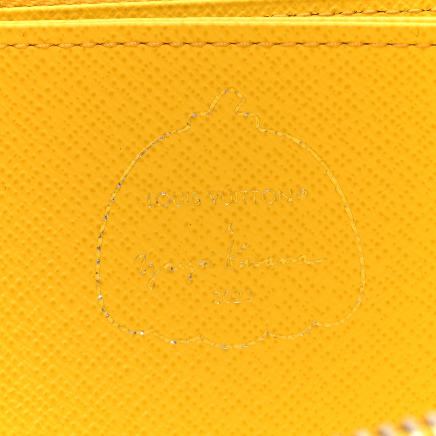 LV X YK Epi Zippy Wallet Yellow Black