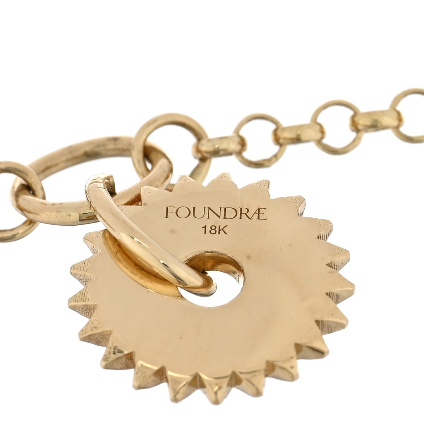 18K Yellow Gold Ceramic Resilience Dark Blossoms Medium Belcher Bracelet