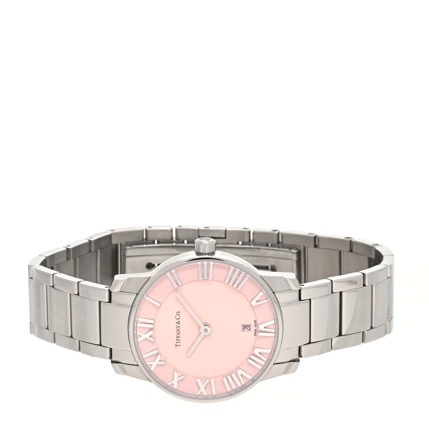 Stainless Steel 29mm Atlas 2-Hand Quartz Watch Pink