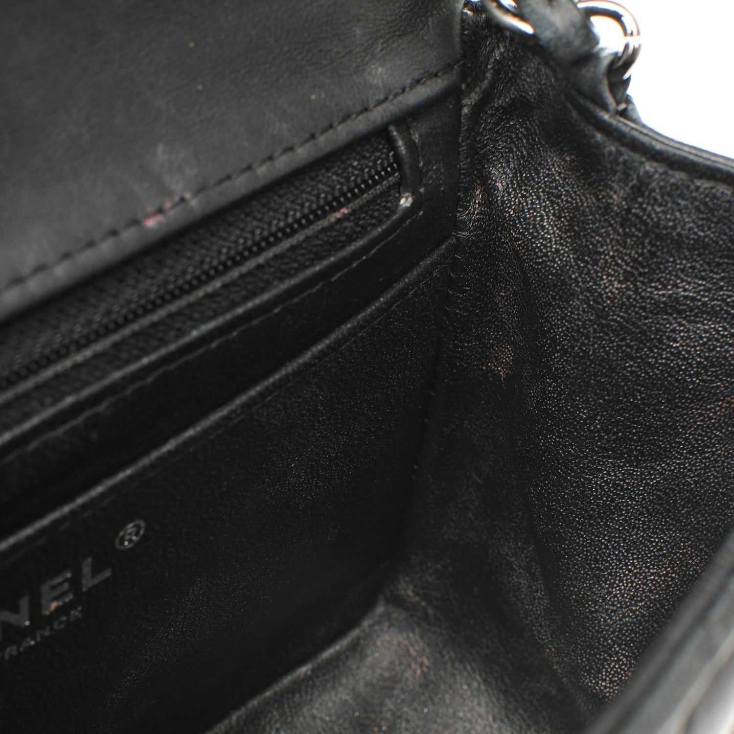 Chanel Lambskin Quilted Mini Square Flap Black 12 of 12