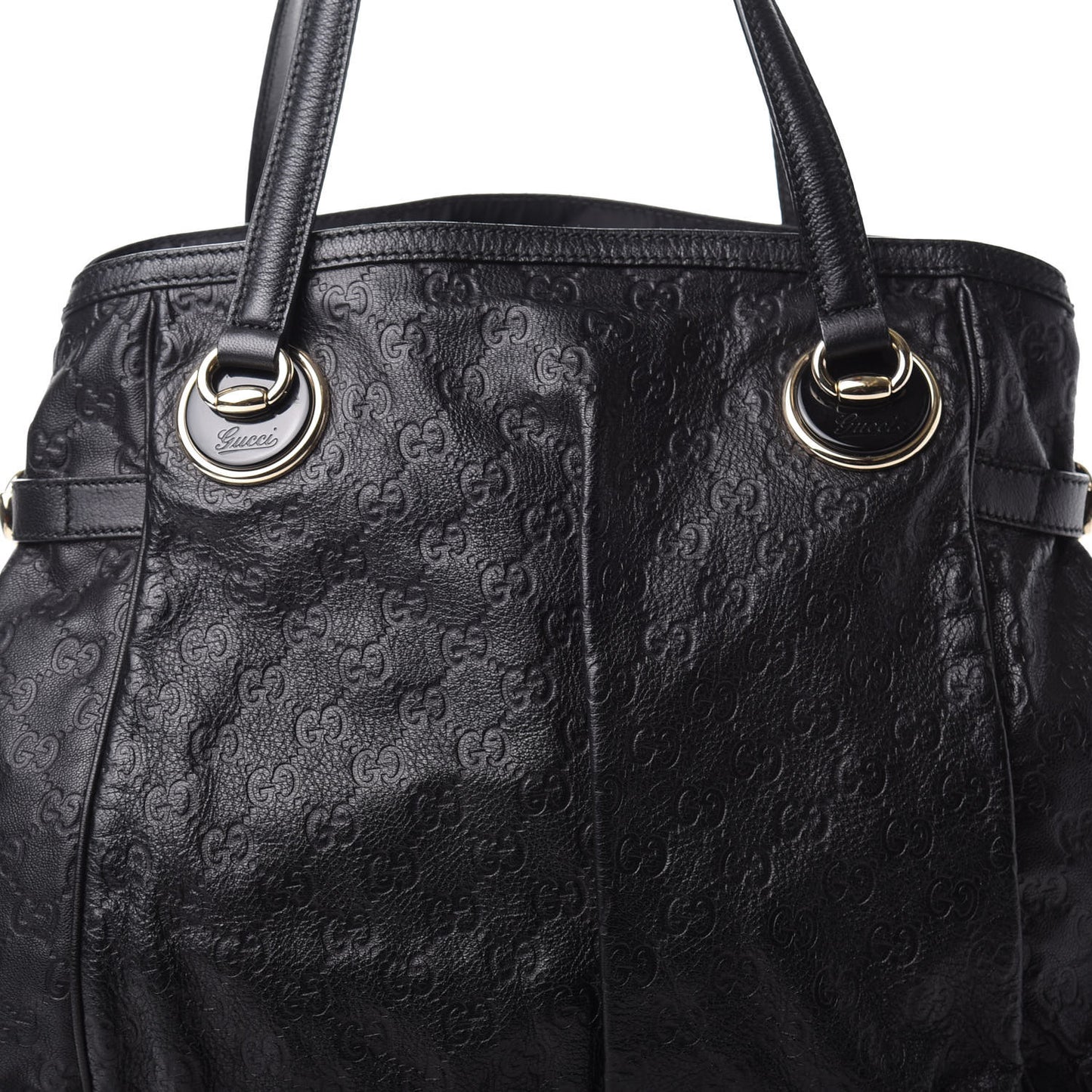 Guccissima Full Moon Tote Black