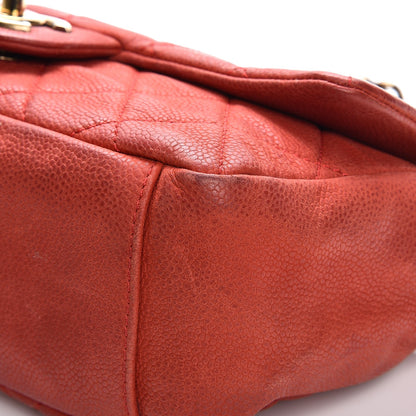 Chanel Iridescent Caviar Quilted Medium Chic Quilt Flap Red 16 of 18