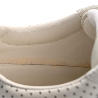 Gucci Calfskin Web Perforated Womens Platform 55mm Sneakers 40 White Bright Splash 15 of 18