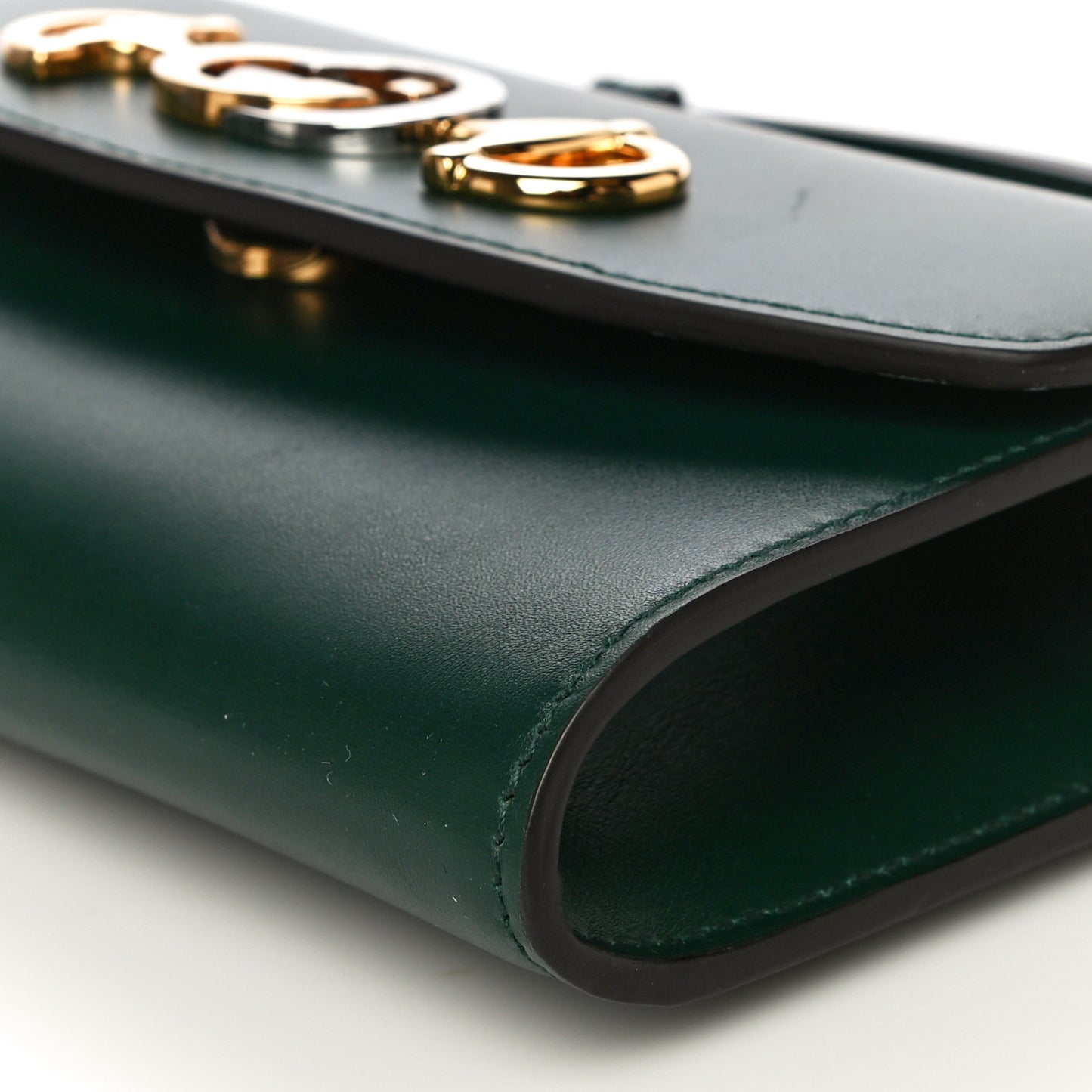 Smooth Calfskin Mini Zumi Shoulder Bag Vintage Green