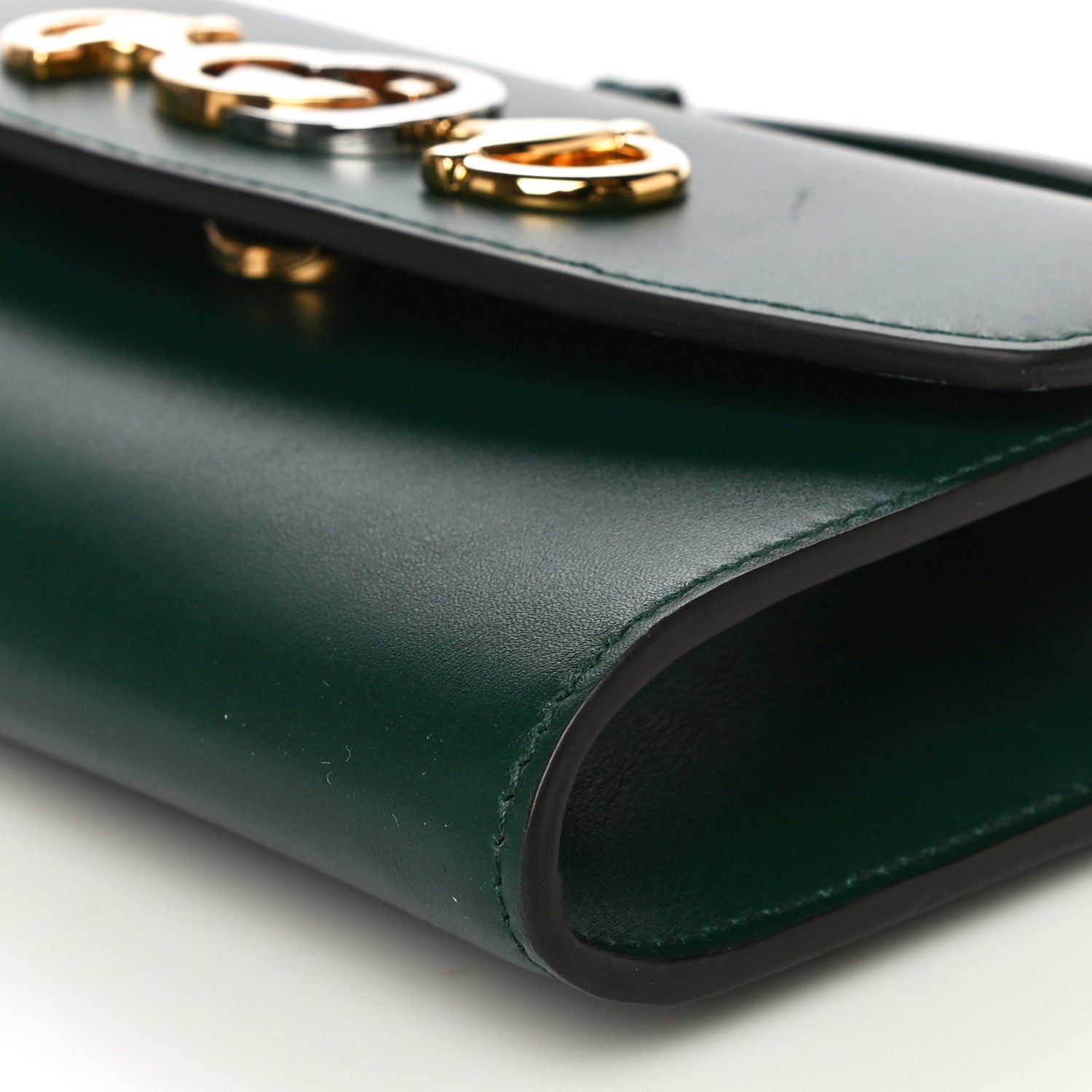 Gucci Smooth Calfskin Mini Zumi Shoulder Bag Vintage Green 9 of 16