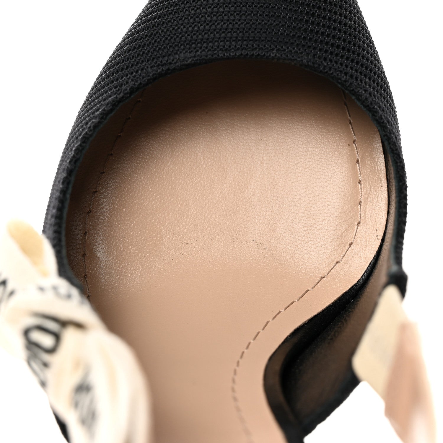 Christian Dior Technical Canvas Ribbon J'Adior Slingback 100mm Pumps 38 Black 10 of 16