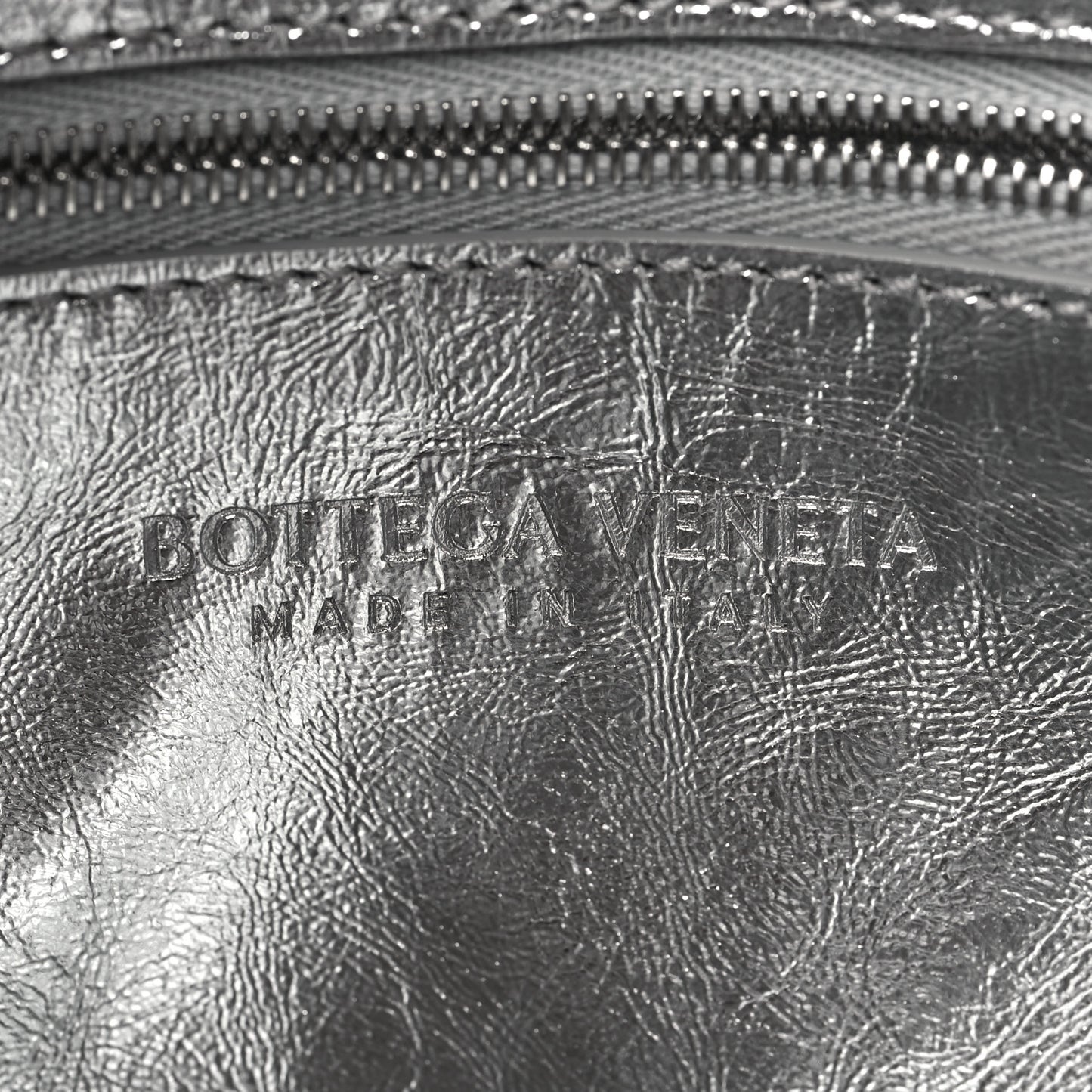 Metallic Lambskin Maxi Intrecciato Cassette Crossbody Bag Silver