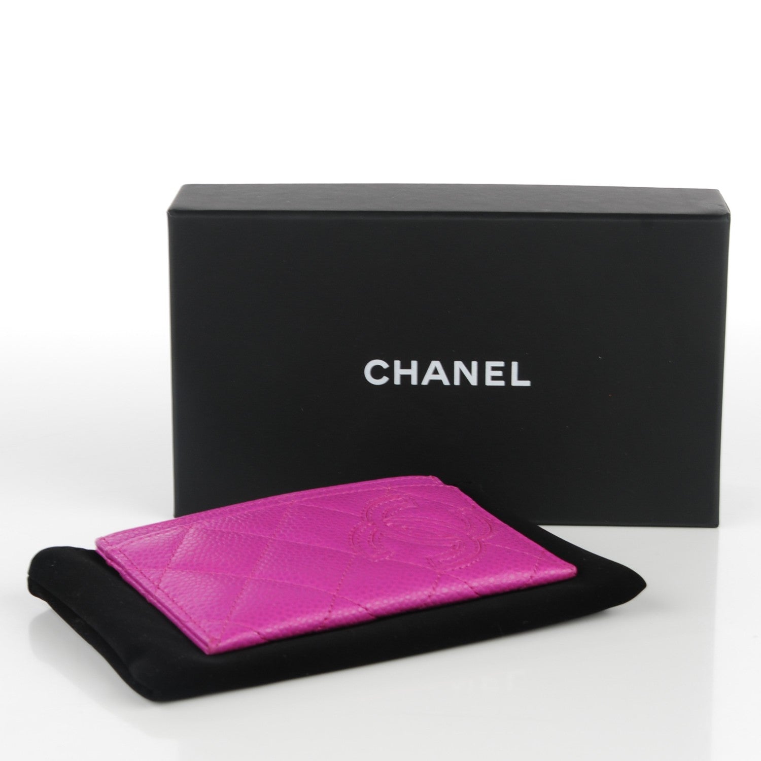 Chanel Iridescent Caviar Quilted Simply CC Card Holder Pink 4 of 7