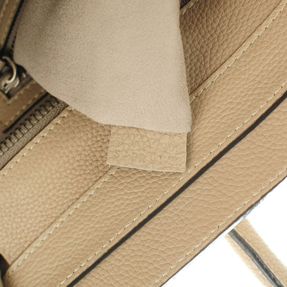 Celine Drummed Calfskin Mini Luggage Dune 8 of 9