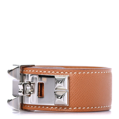 Hermes Epsom Collier de Chien CDC 24 Bracelet T2 Gold 1 of 6