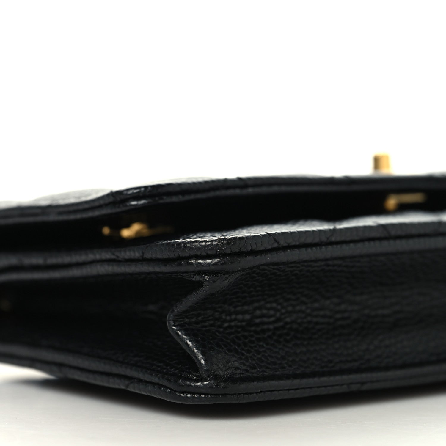 Chanel Caviar Quilted CC Turnlock Wallet On Chain WOC Black 10 of 12
