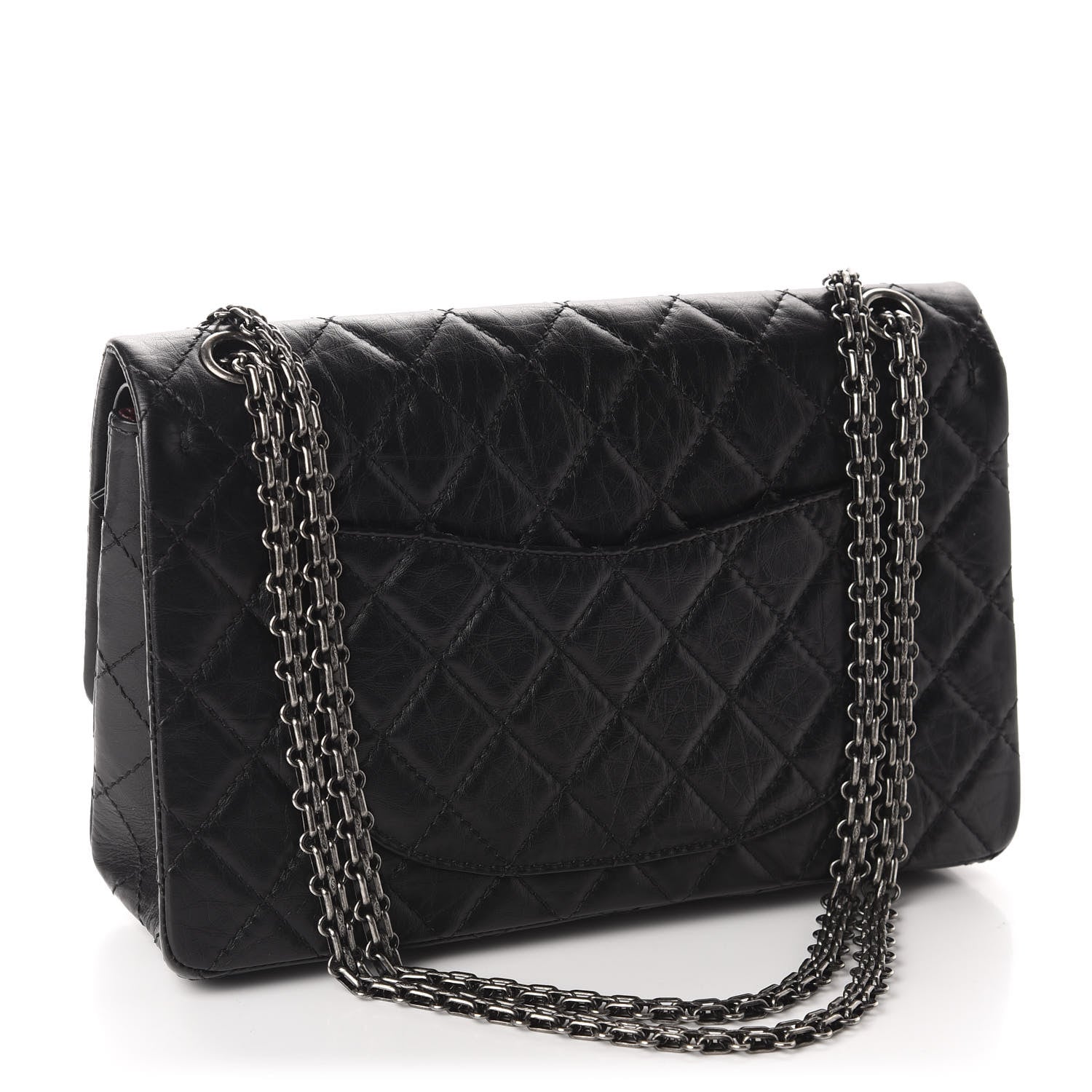 Chanel Aged Calfskin Quilted 2.55 Reissue 226 Flap Black 3 of 11