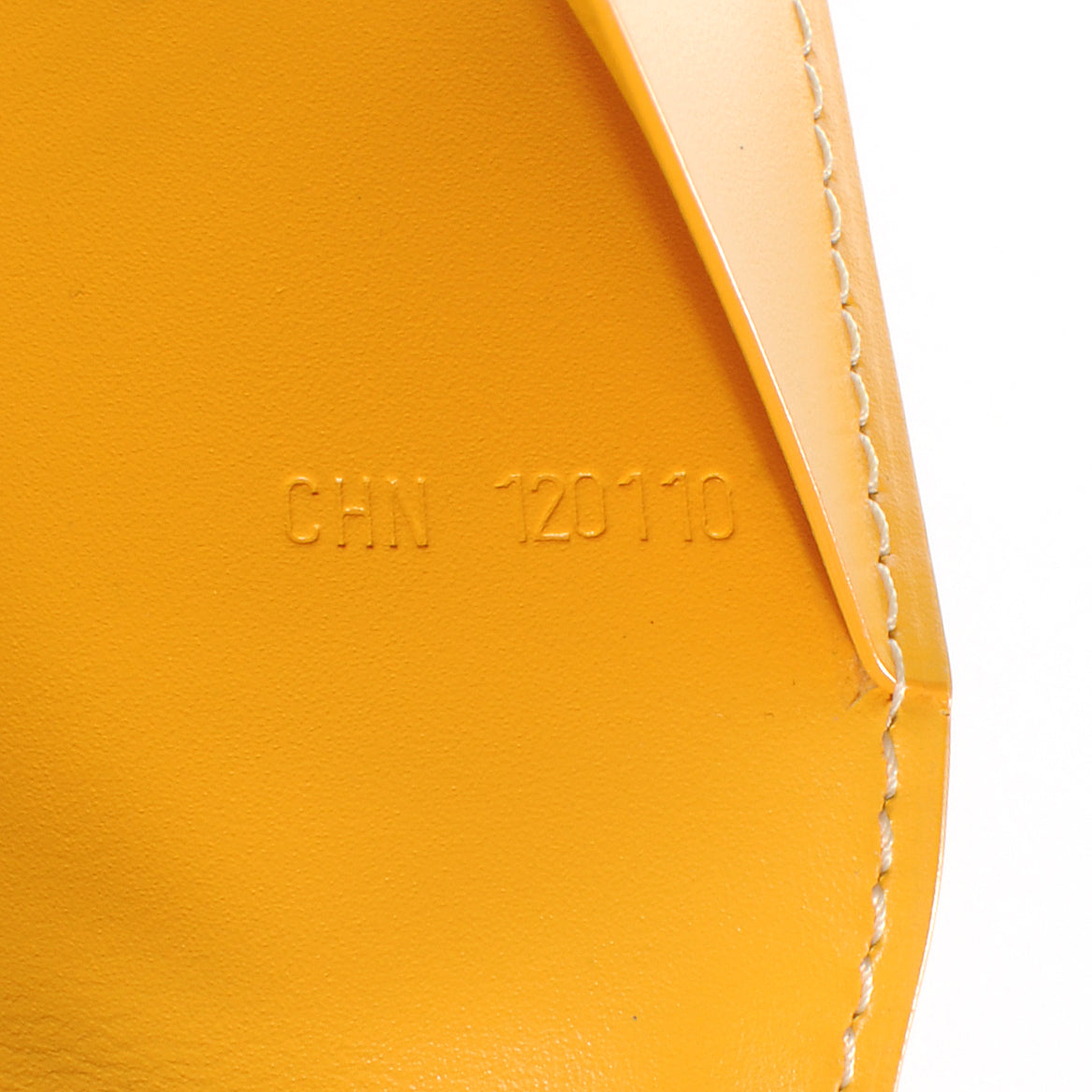 Goyardine Passport Wallet Yellow