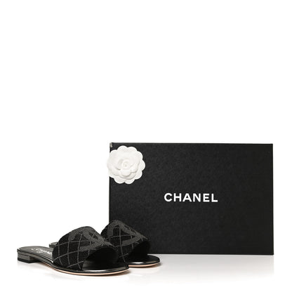 Chanel Pearl Embroidery CC Mules 36 Black 11 of 11