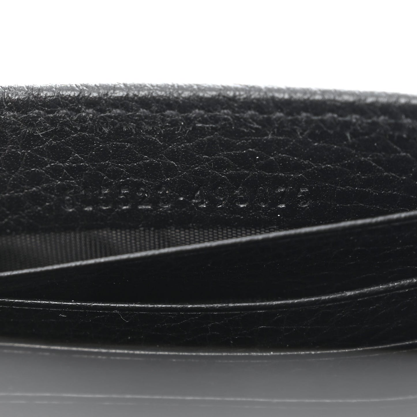 Dollar Calfskin Interlocking G Chain Wallet Black