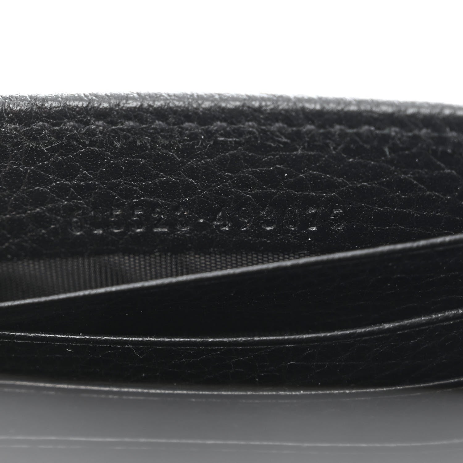 Gucci Dollar Calfskin Interlocking G Chain Wallet Black 7 of 8