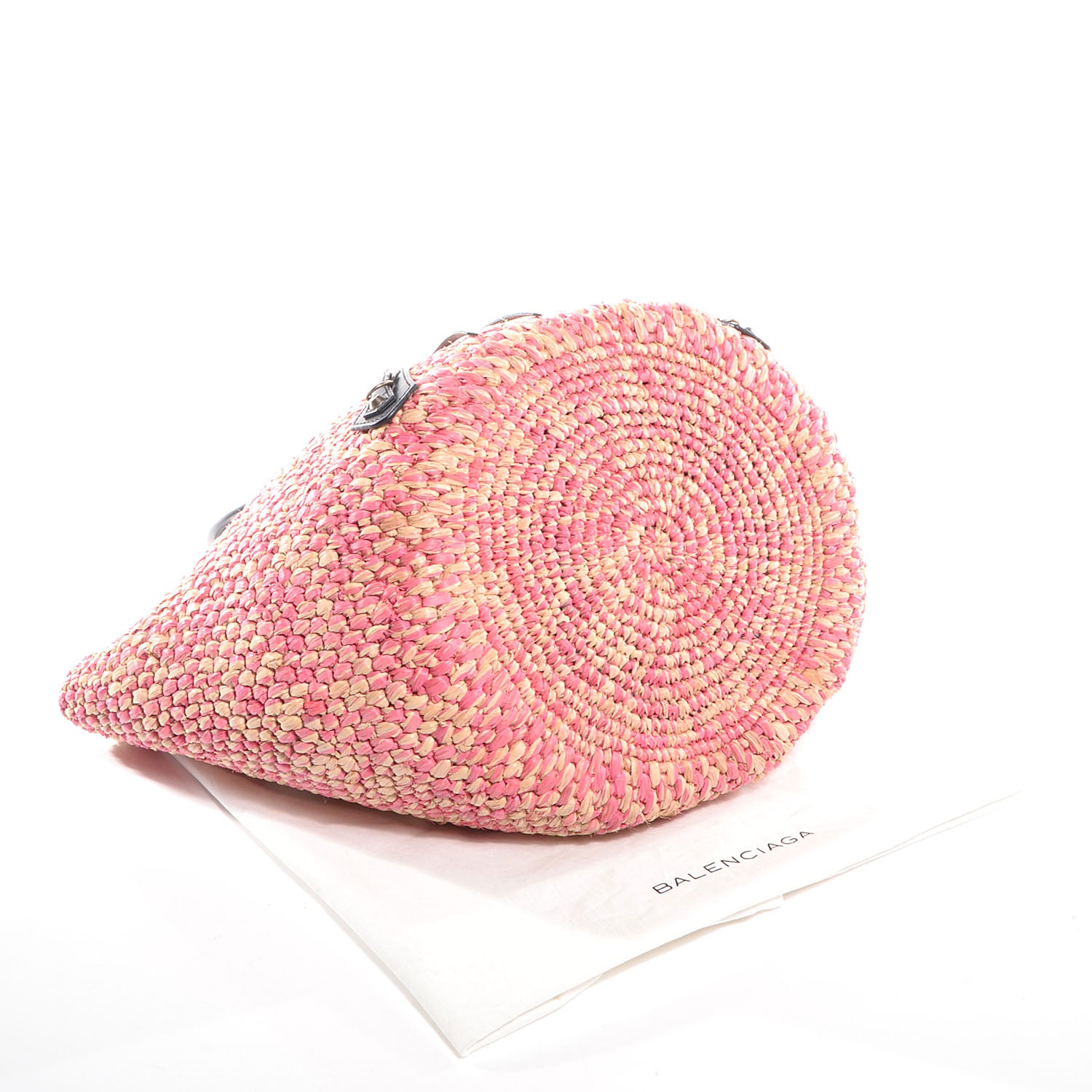 Balenciaga Panier Basket Tote Pink Natural 4 of 9