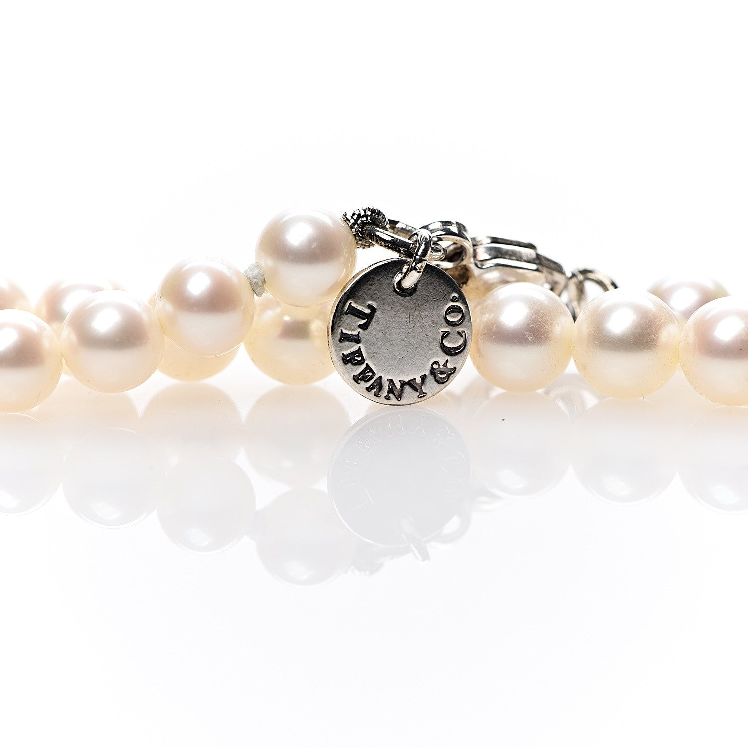 Tiffany Sterling Silver Freshwater Pearl 5-6mm Ziegfeld Necklace 4 of 6