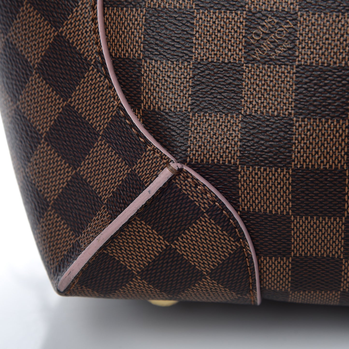 Damier Ebene Caissa Hobo Rose Ballerine