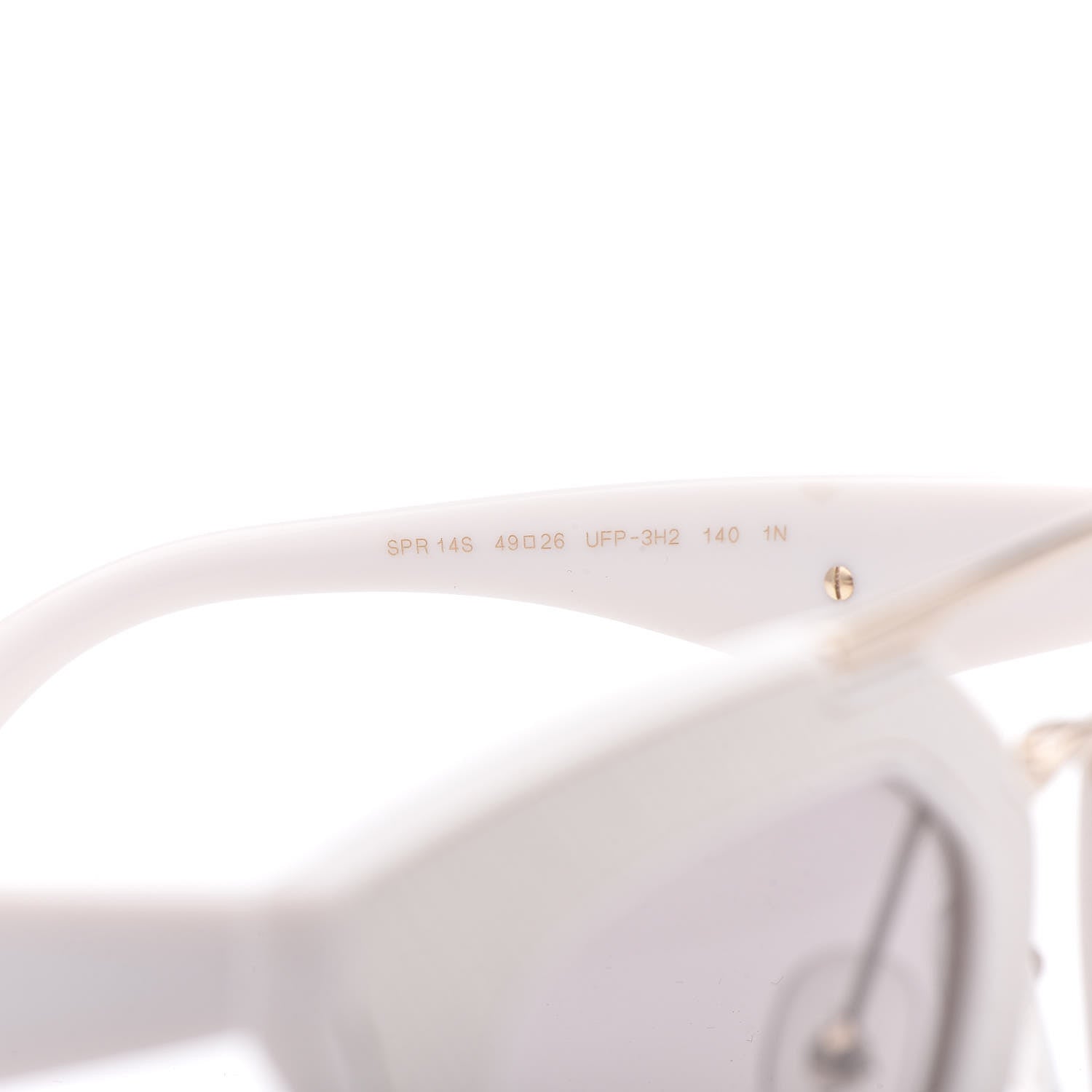 Prada Saffiano Cinema Sunglasses SPR14S White 5 of 8