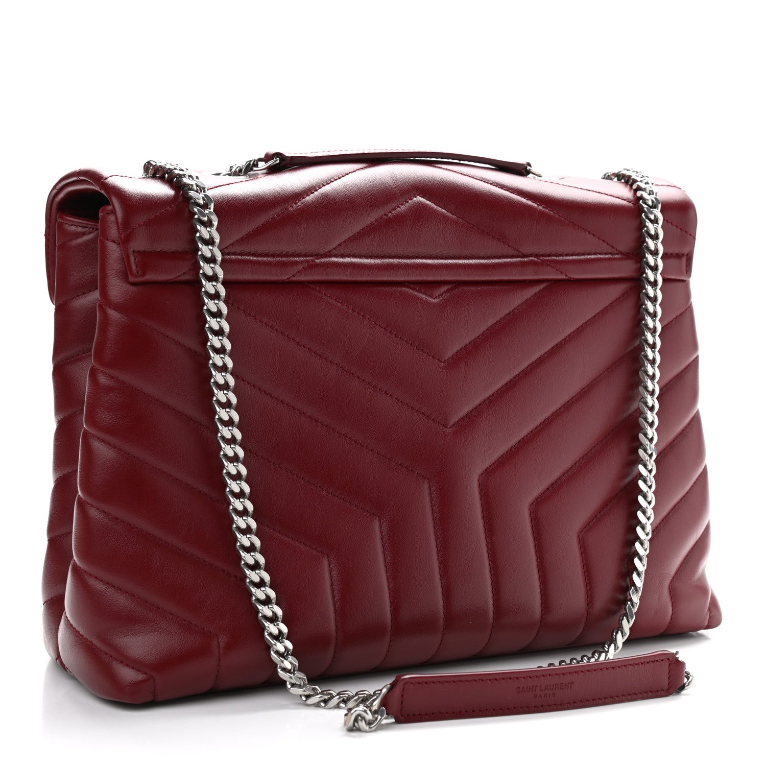Saint Laurent Calfskin Y Quilted Monogram Medium Loulou Chain Satchel 3 of 11