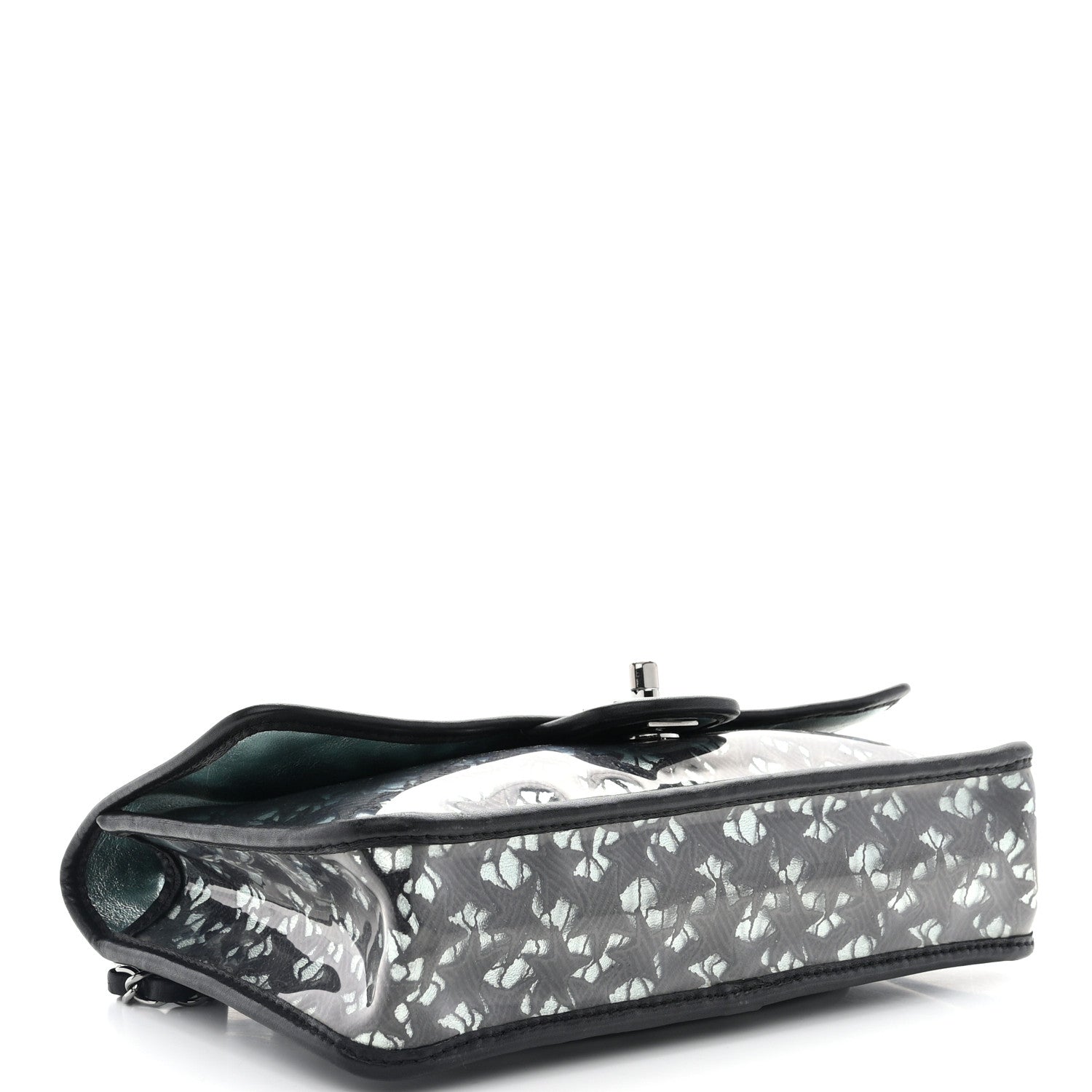 Chanel Metallic Lambskin PVC Star Medium Single Flap Blue Black 4 of 12