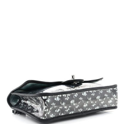 Chanel Metallic Lambskin PVC Star Medium Single Flap Blue Black 4 of 12