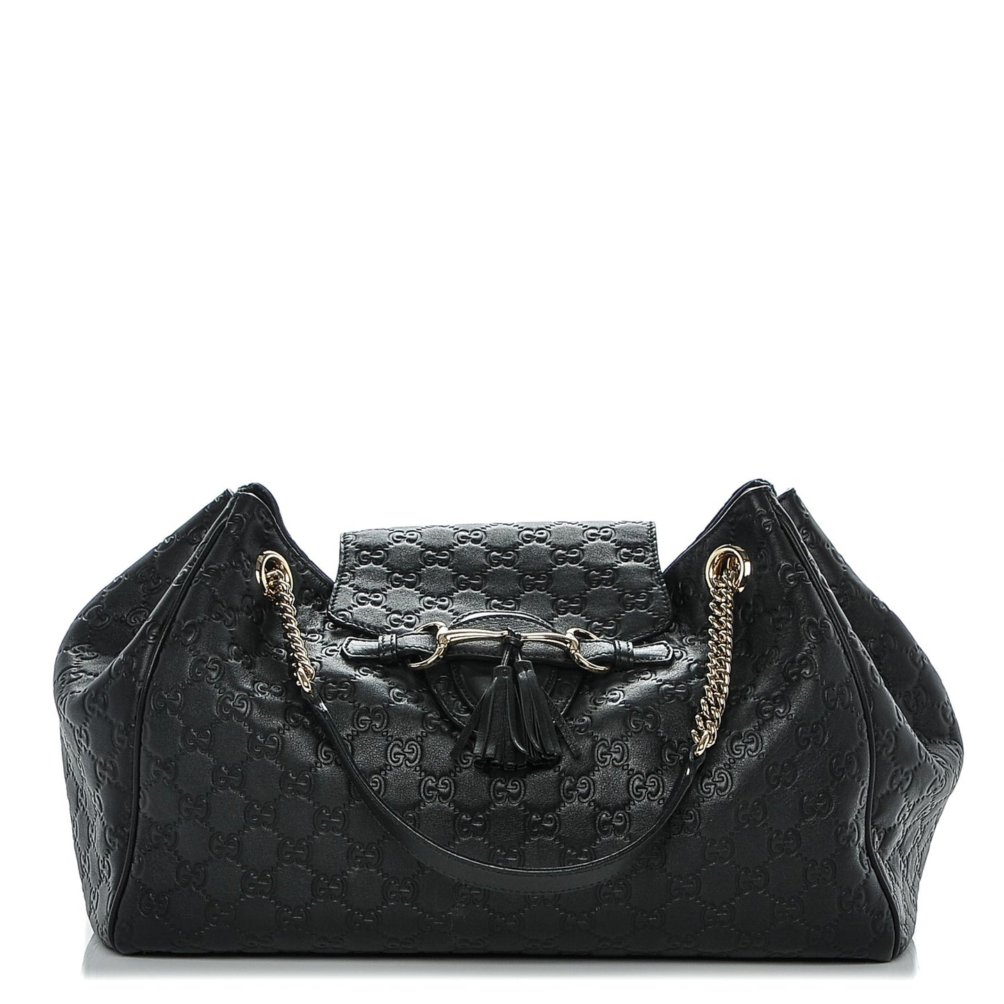 Guccissima Medium Emily Shoulder Bag Black