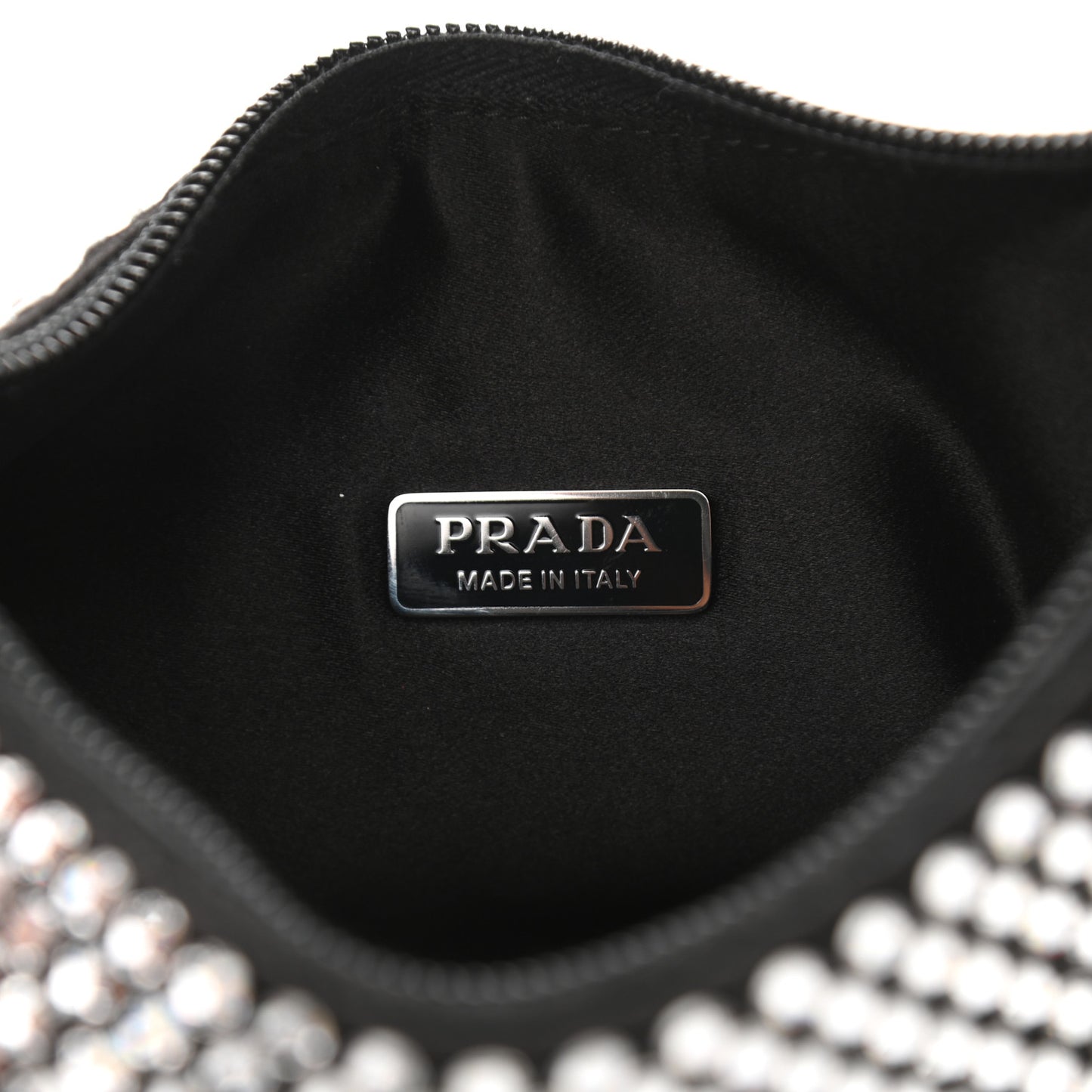 Satin Crystal Mini Re-Edition 2000 Bag Cristal