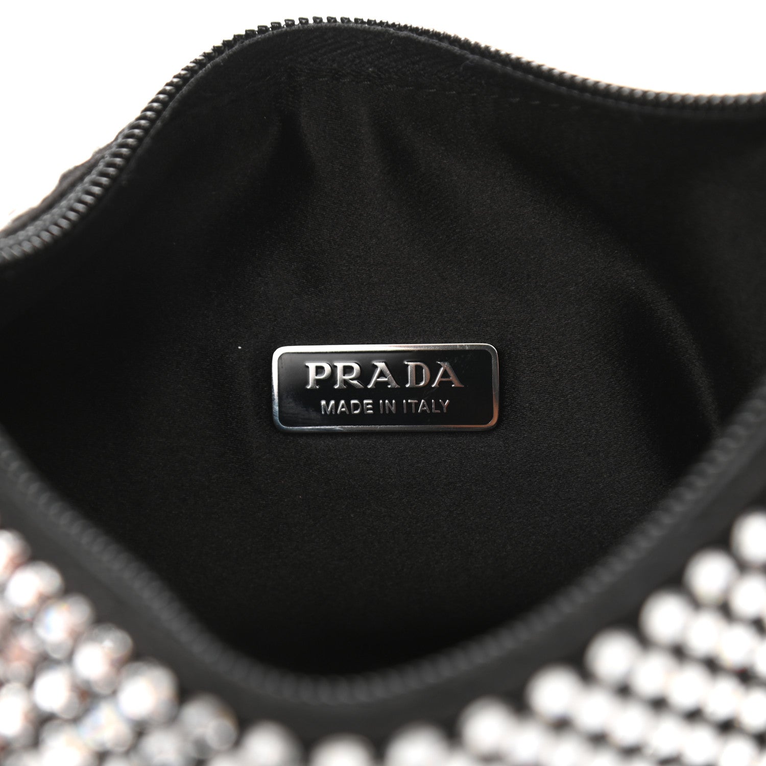 Prada Satin Crystal Mini Re-Edition 2000 Bag Cristal 6 of 11