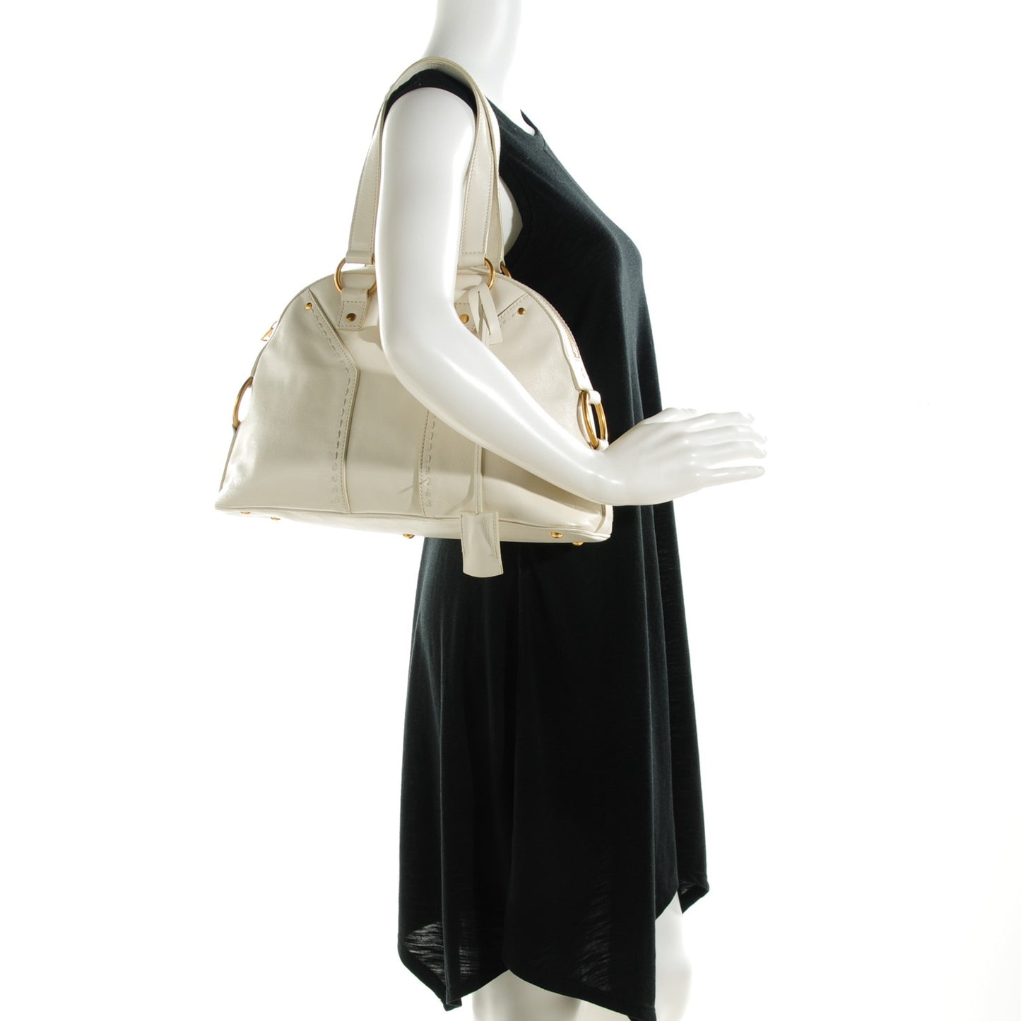 Calfskin Medium Muse Ivory