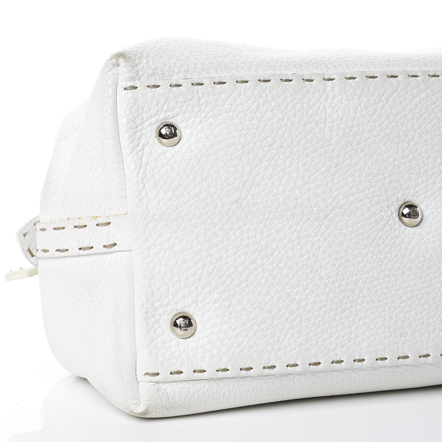 Calfskin Romano Selleria Adele 1328 Bag White