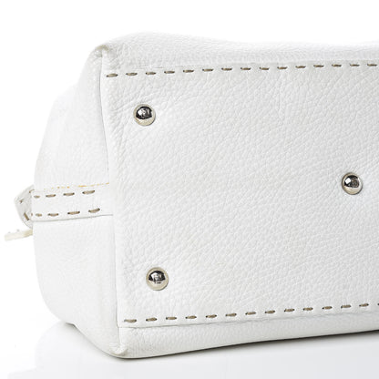 Fendi Calfskin Romano Selleria Adele 1328 Bag White 22 of 38