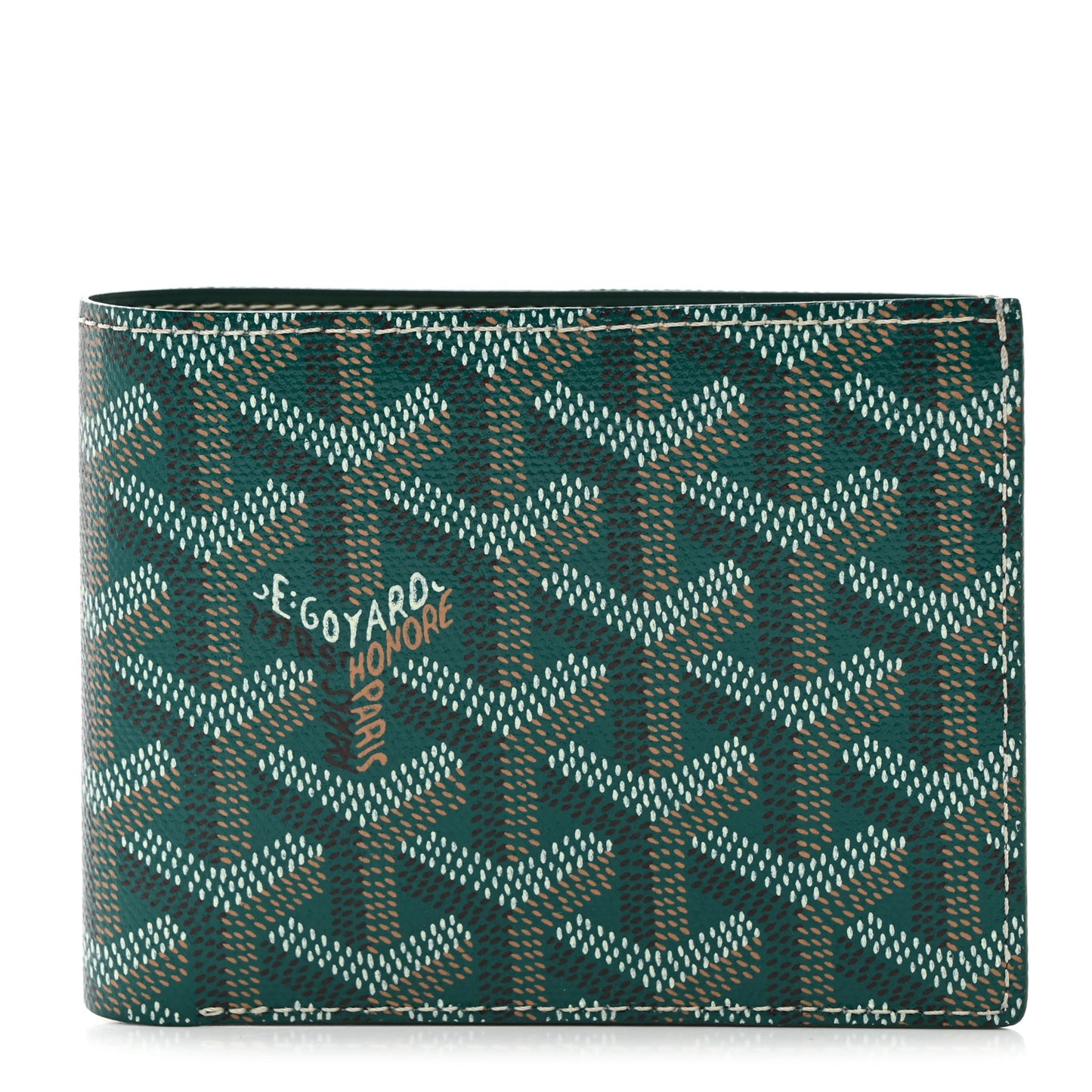 Goyardine Bi-Fold Victoire PM Wallet Green
