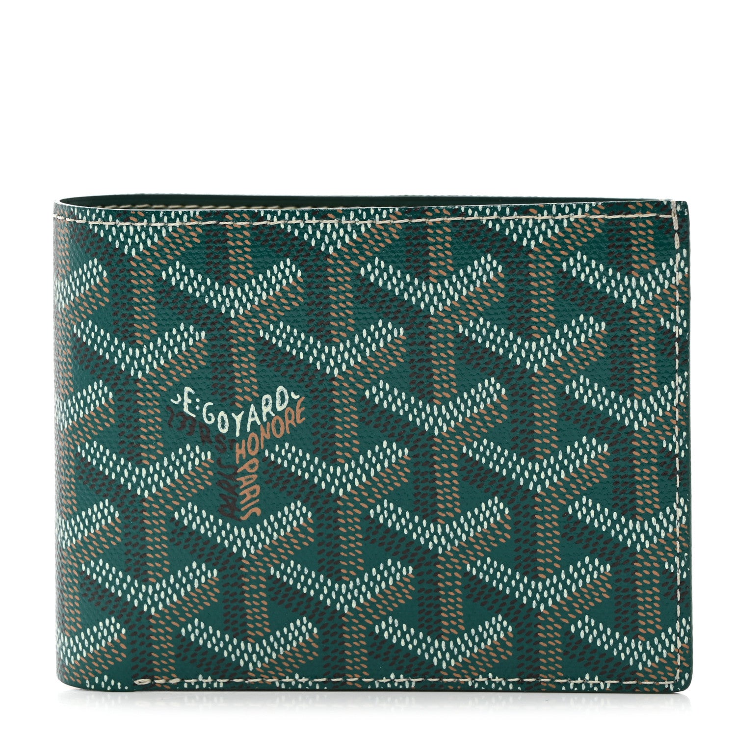 Goyard Goyardine Bi-Fold Victoire PM Wallet Green 1 of 7