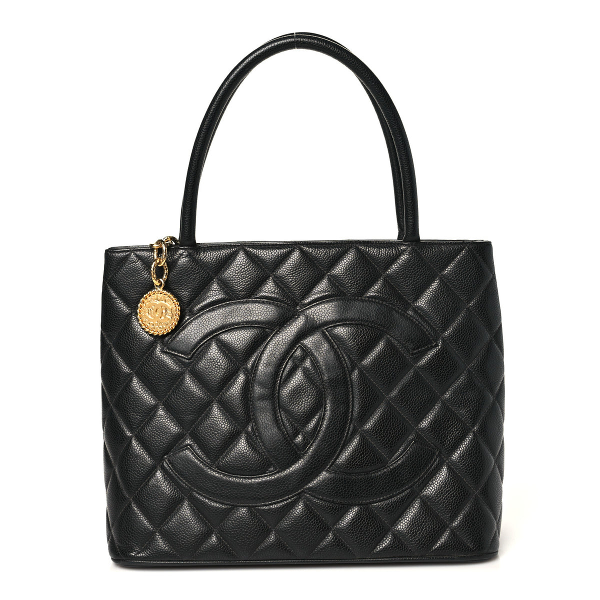 Chanel Caviar Quilted Medallion Tote Black 1 of 10