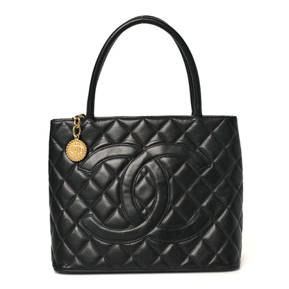 Chanel Caviar Quilted Medallion Tote Black 1 of 10
