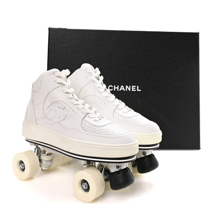 Chanel Calfskin Mens Roller Skates 44 White 9 of 9