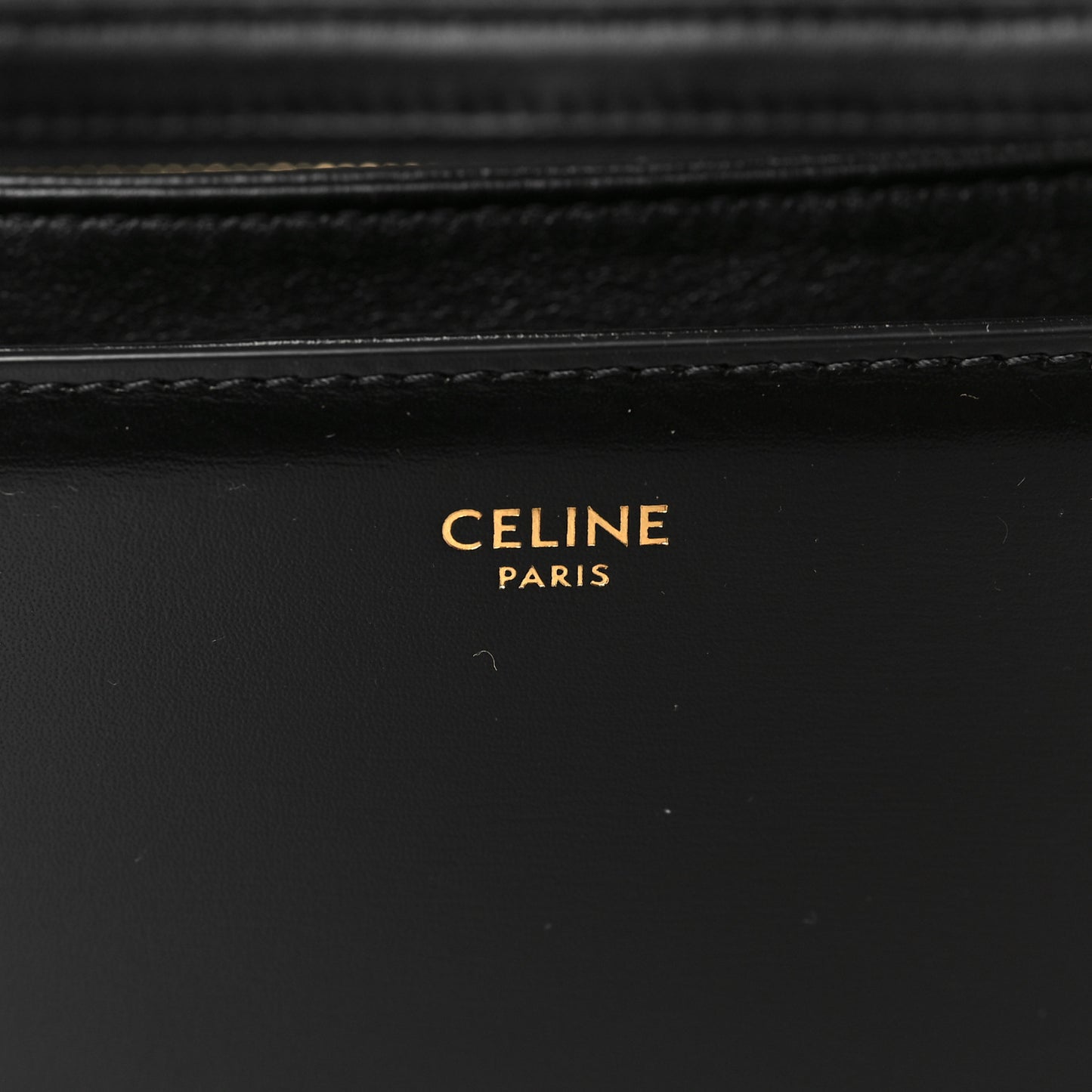 Shiny Calfskin Medium Triomphe Black