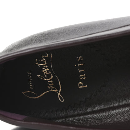 Christian Louboutin Calf Glove MJ Mock Womens Flat 39 Merlot 8 of 8