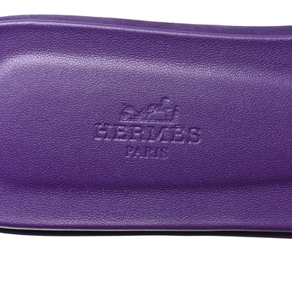 Hermes Calfskin Oran Sandals 40.5 Violet Majorette 7 of 9