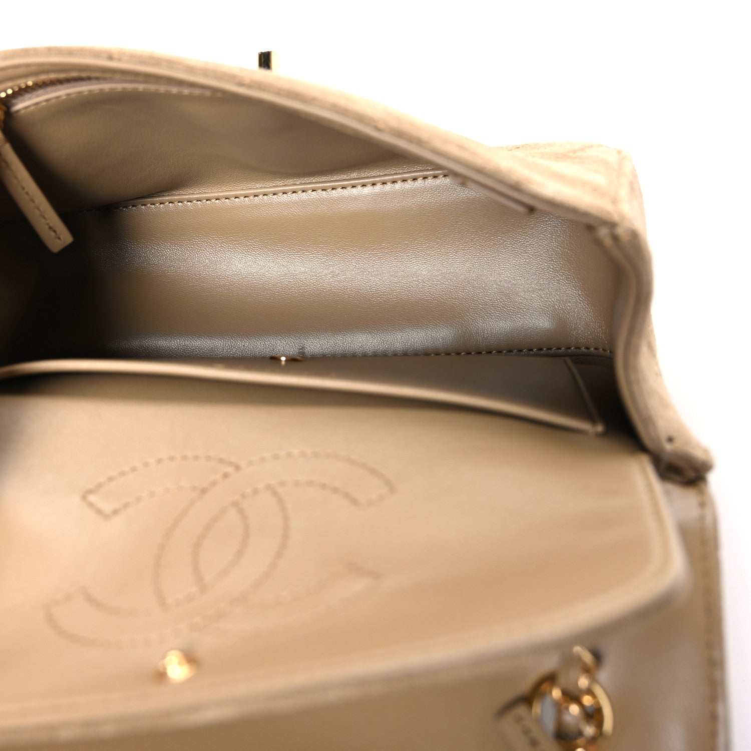 Chanel Suede Calfskin Mini Souplissimo Flap  Dark Beige 5 of 11