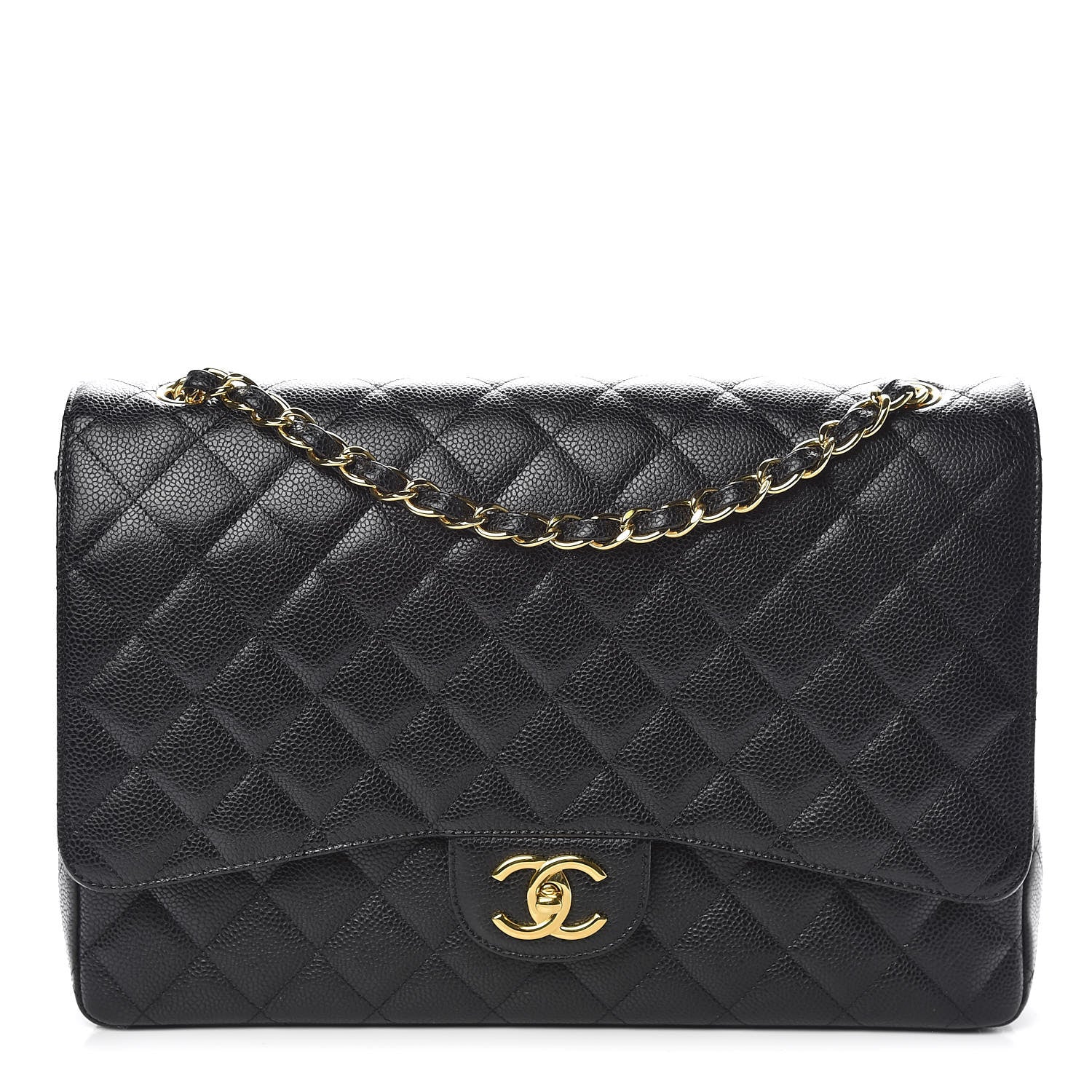 Chanel Caviar Quilted Maxi Double Flap Black 1 of 11