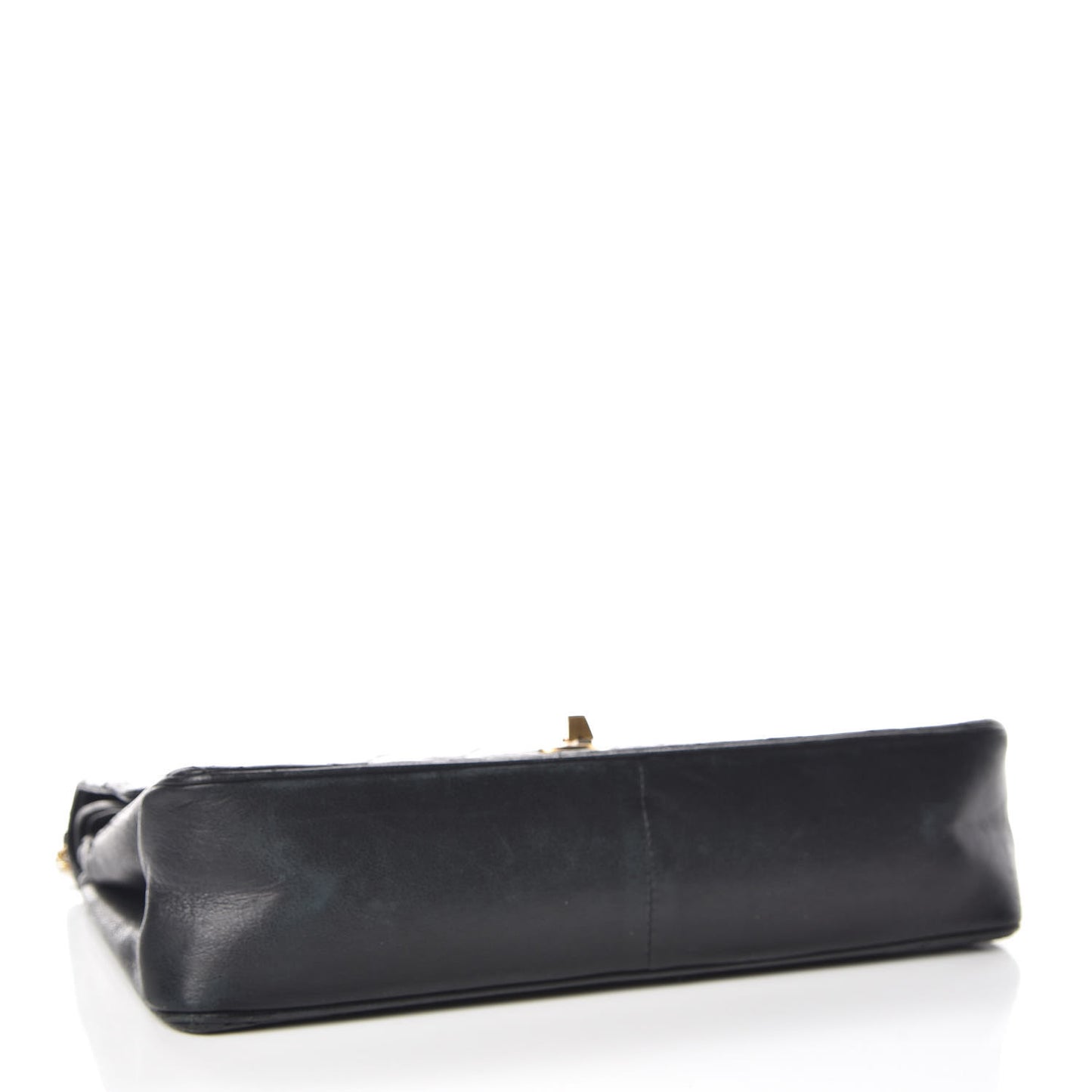 Lambskin Quilted Medium Double Flap Bijoux Chain Black
