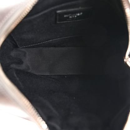 Saint Laurent Metallic Calfskin Monogram Small Lou Camera Bag Silver 5 of 10