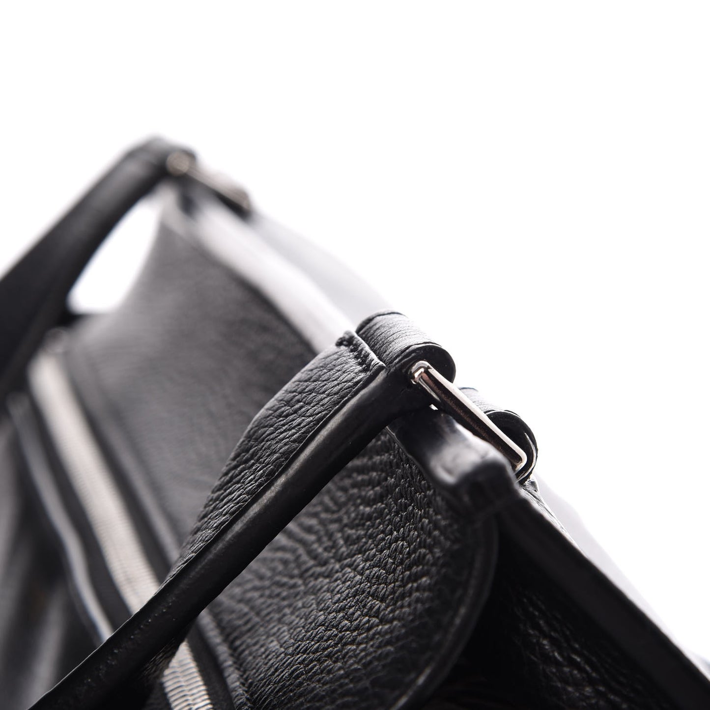 Supple Calfskin Medium Edge Shoulder Bag Black