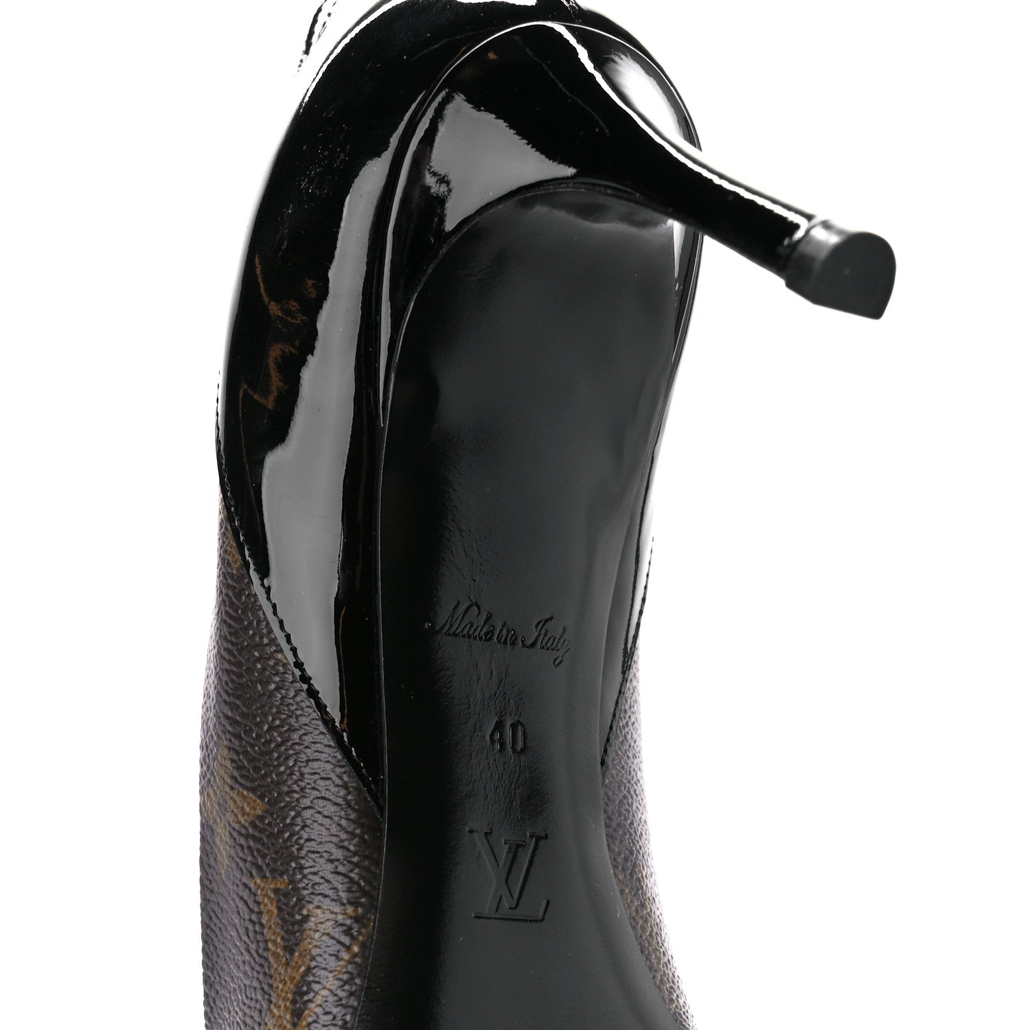 Louis Vuitton Monogram Cherie Pumps 40 Black 7 of 9